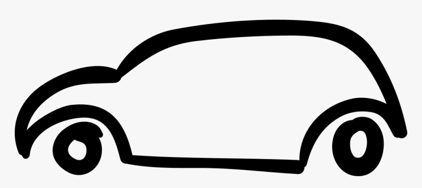 Car Hand Drawn Shape - Icon, HD Png Download