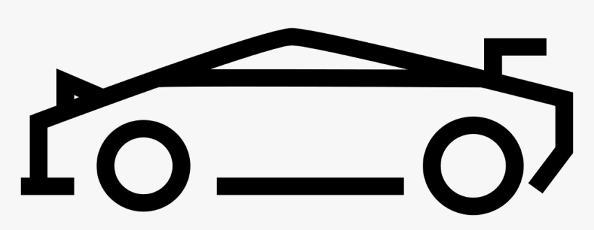 Car Outline Of Modern Design Side View, HD Png Download