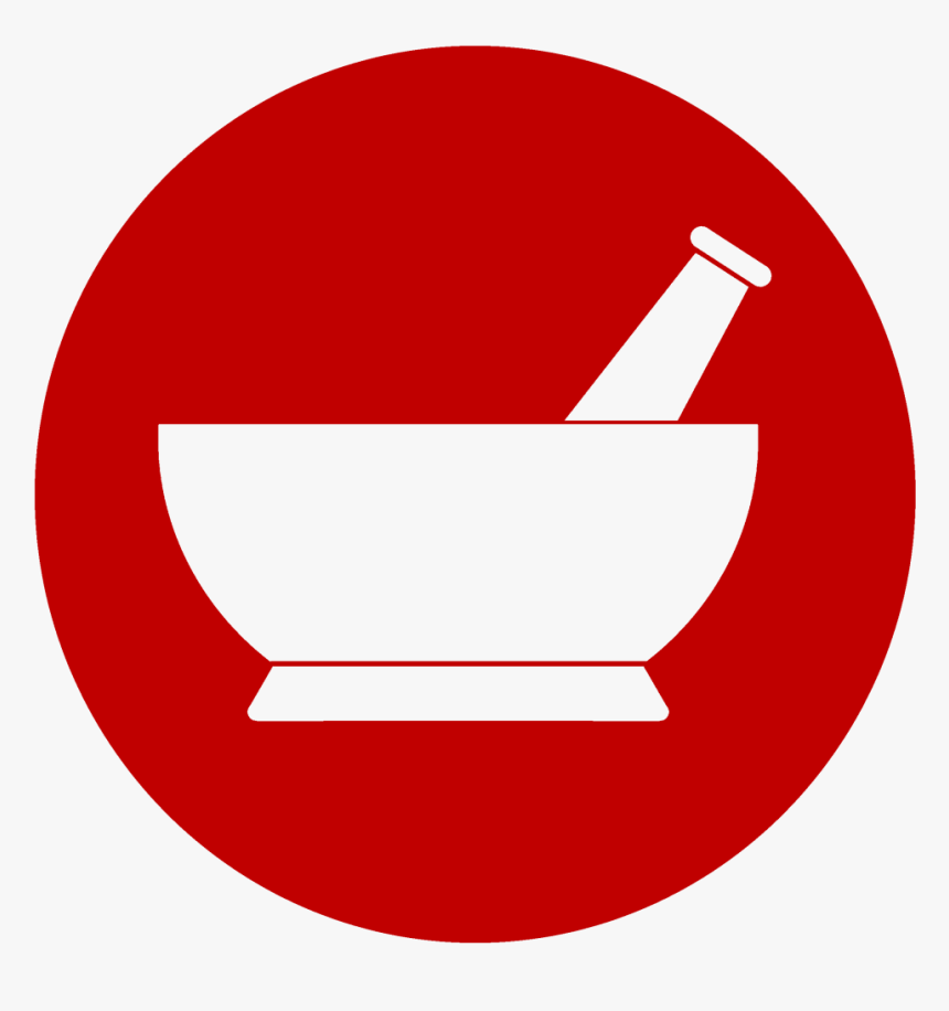 Red Circle Mortar And Pestle Merchandise Clipart , - Vodafone Uk Logo, HD Png Download
