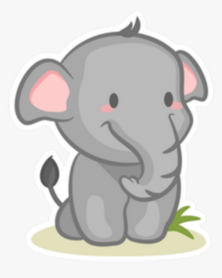 ##girly #cute #sticker #pink #love #heart #flower #birthday - Indian Elephant, HD Png Download