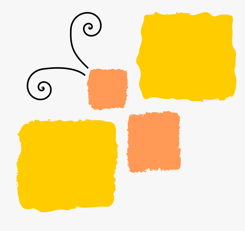 Yellow Butterfly Clip Arts - Mariposa Cuadrada, HD Png Download