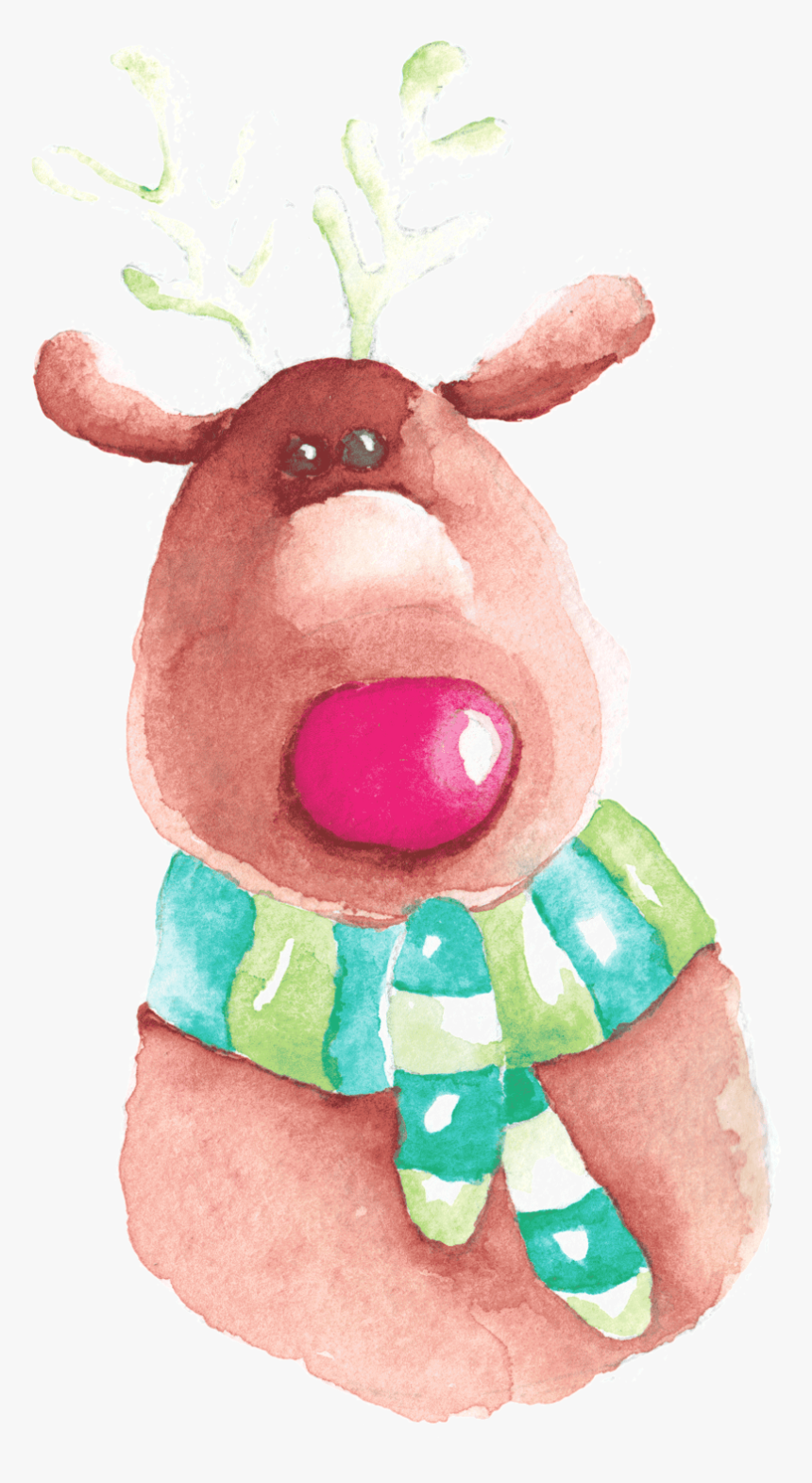 中国风荷花水彩画 - Cartoon, HD Png Download