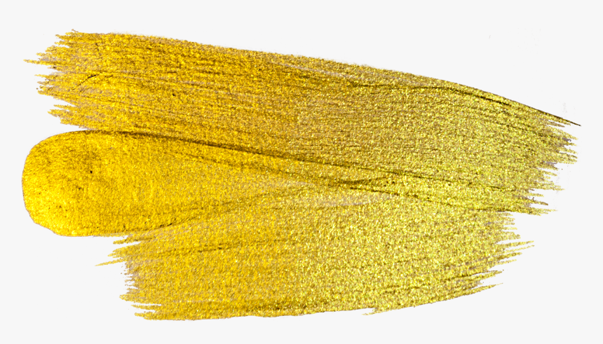 金色油画绘画笔刷笔触png图片 - Thread, Transparent Png