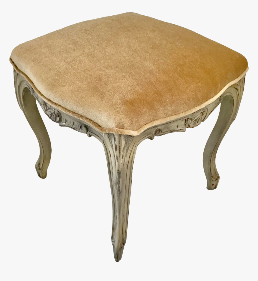 18th Century Todd Hase Textiles Silk Mohair Gold Ottoman - Stool, HD Png Download