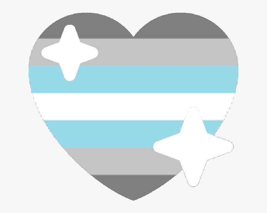 Demiboy Sparkle Heart Discord Emoji - Demigirl Heart Emoji Discord, HD Png Download