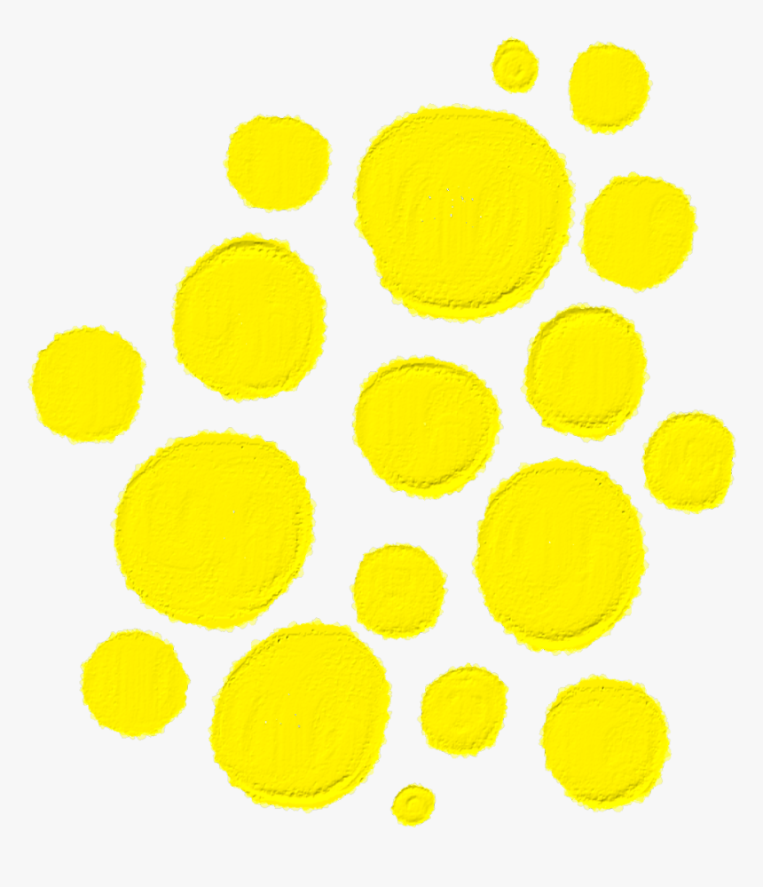#dots #yellow #watercolor #oilpainting #brushstrokes - Circle, HD Png Download