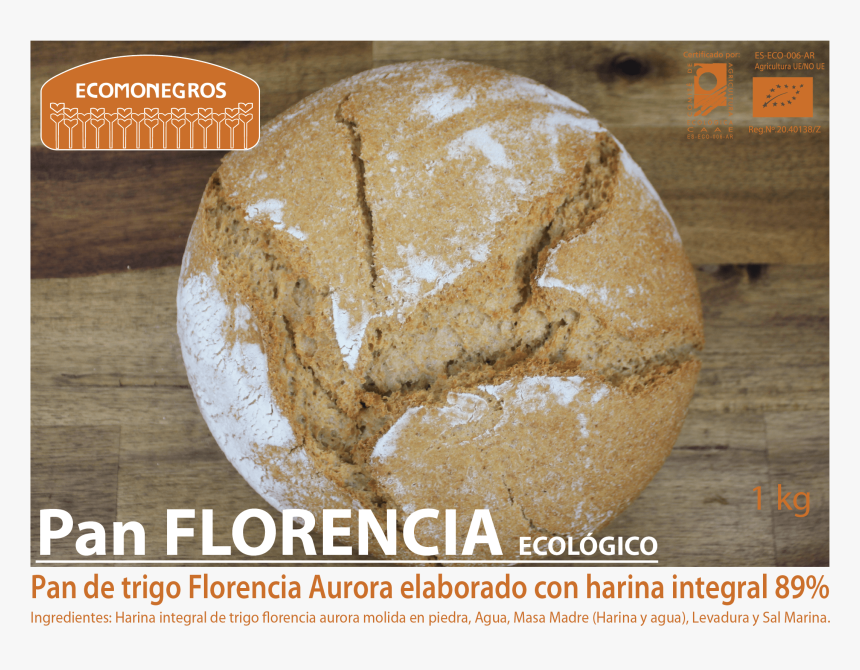 Pan De Trigo Florencia Aurora Ecológico - Sourdough, HD Png Download