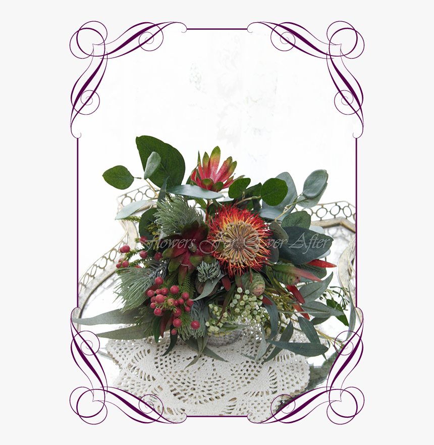 Silk Artificial Faux Australian Native Bridesmaids - Wedding Basket For Flower Girl, HD Png Download