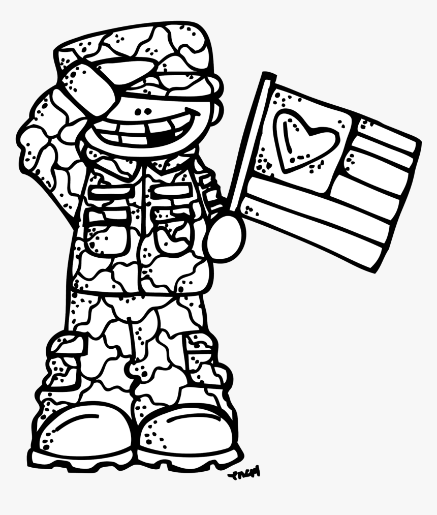 Military Clipart Black And White, HD Png Download