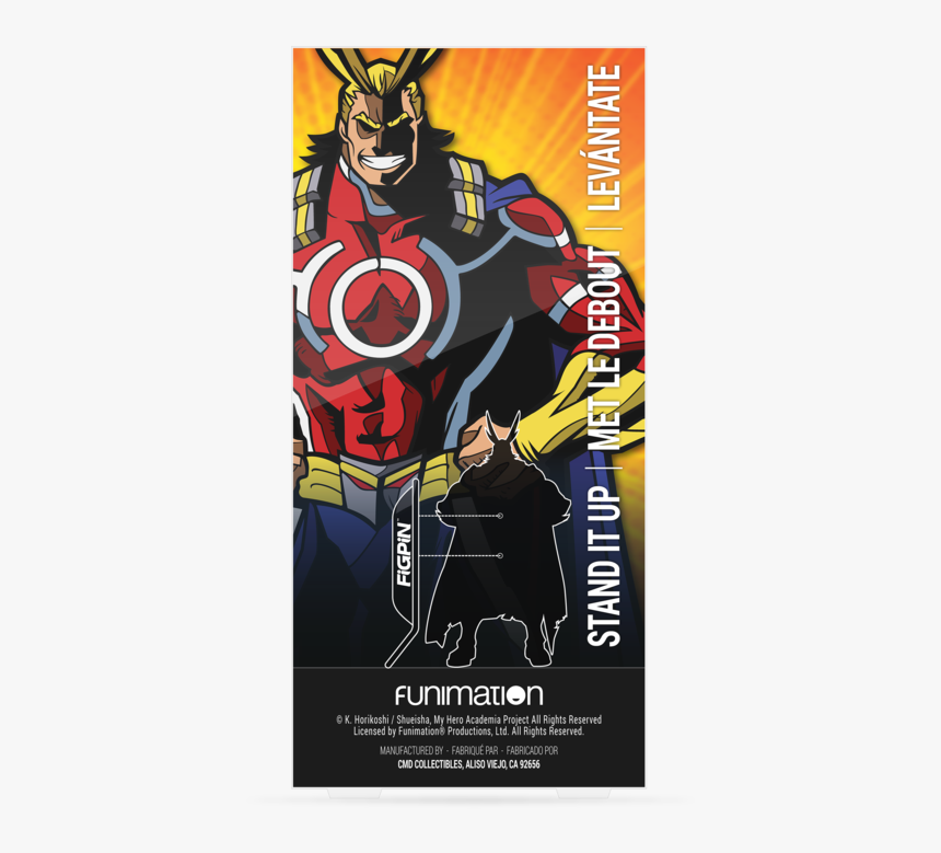 Preorder Figpin Xl My Hero Academia All Might Silver - Poster, HD Png Download
