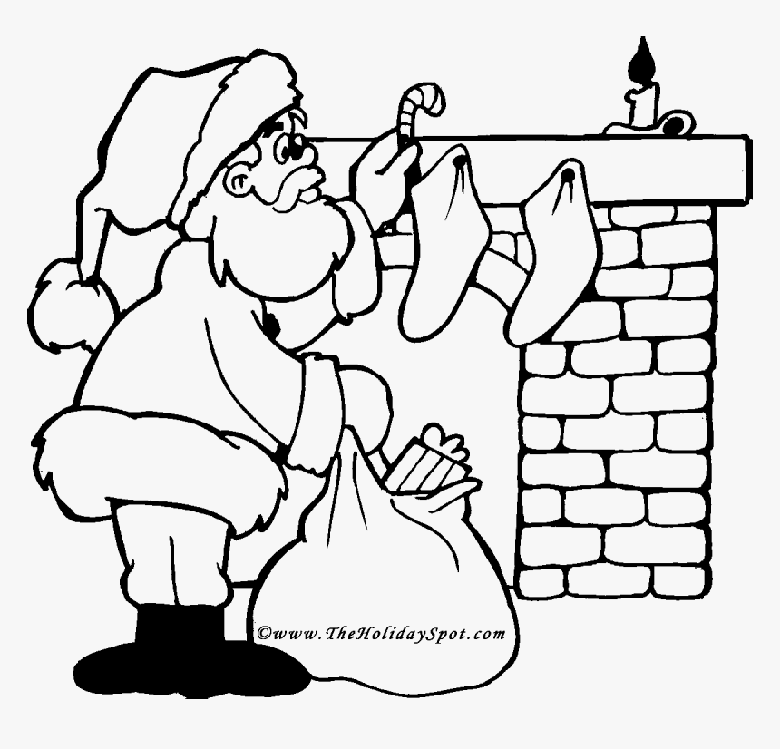 Christmas Present Colouring Pages, HD Png Download