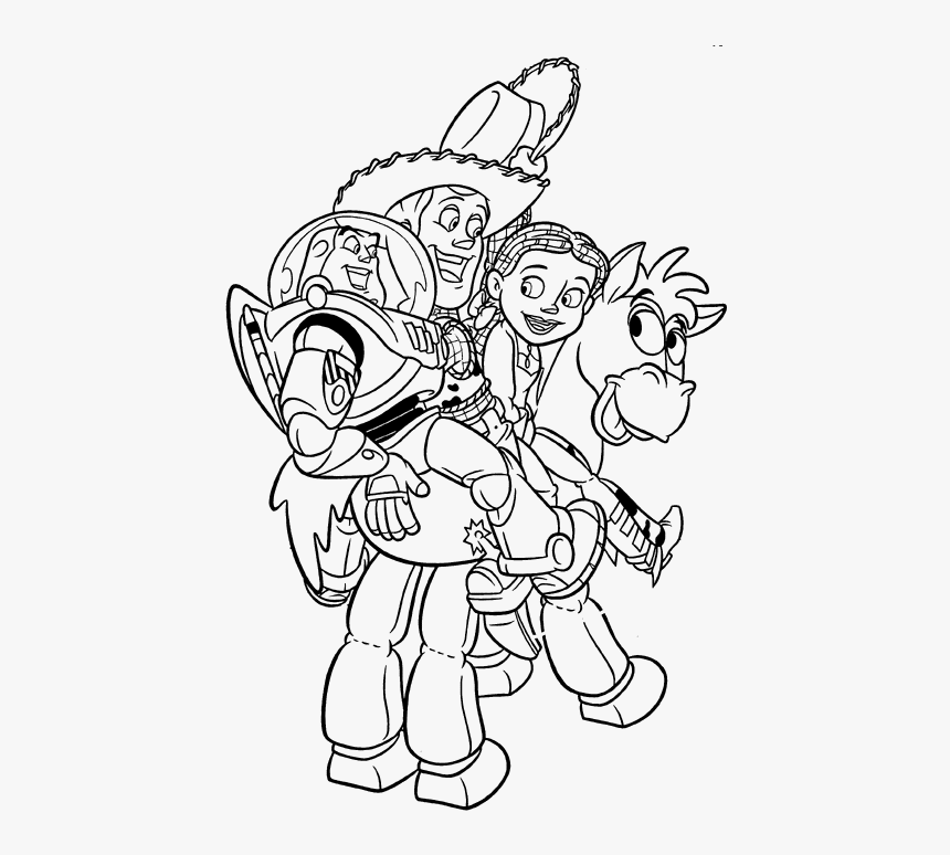 Toy Story Coloring, HD Png Download