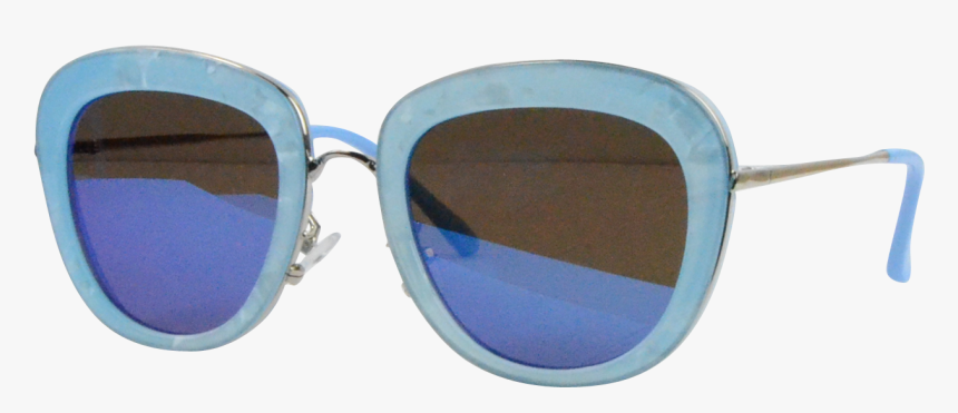 Blue Glasses Frame - Reflection, HD Png Download