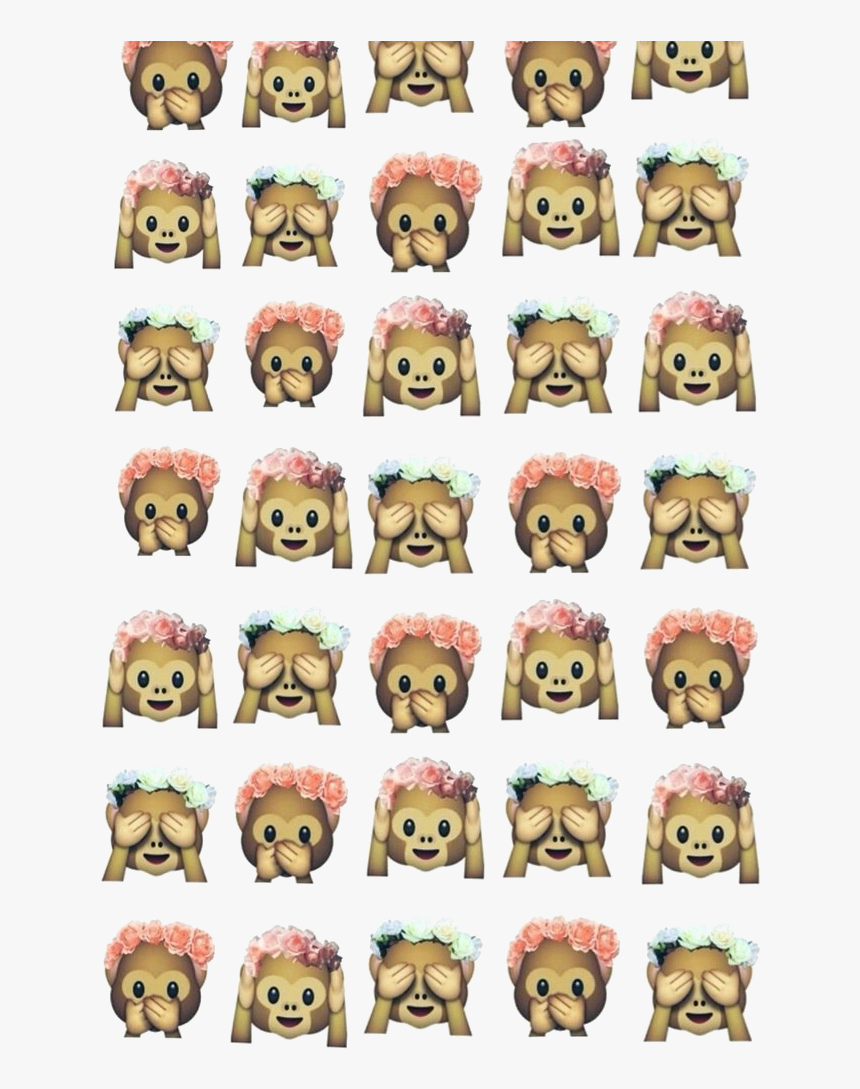 Emoji Monkey Wallpaper Hd, HD Png Download