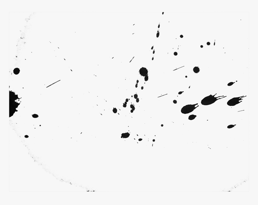 简约装饰的黑色喷墨画图片, HD Png Download