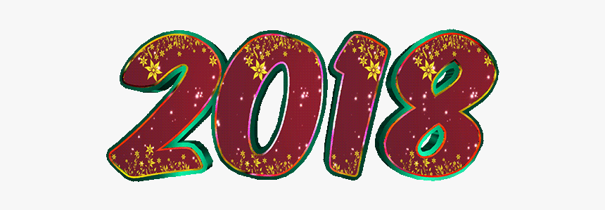 Bonne Ann E 2018 Gif Anim Happy New Year - Illustration, HD Png Download