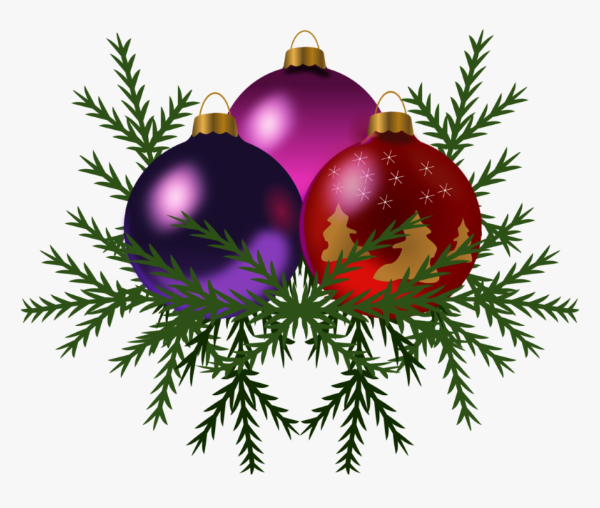 Christmas Decorations Free Clip Art, HD Png Download