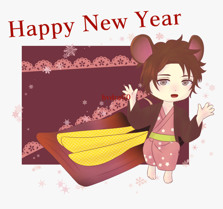 New Year Chibi With Osechi Dishes Shingen Takeda
finished - Cartoon, HD Png Download