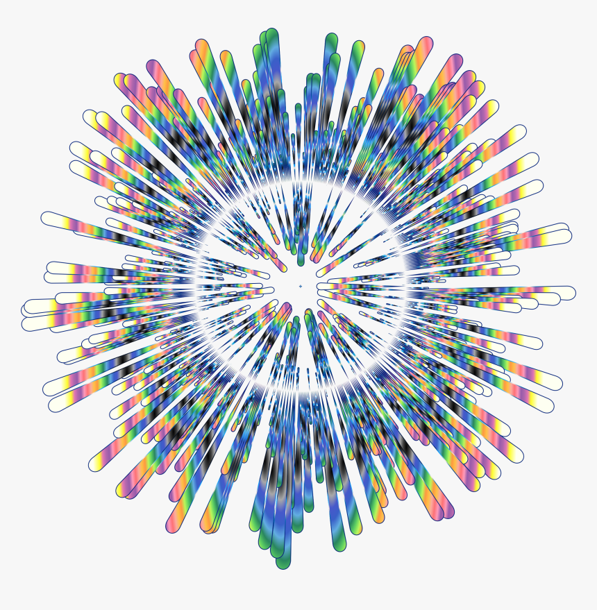 Line,circle,symmetry - Colorful Explosion Background Clipart, HD Png Download