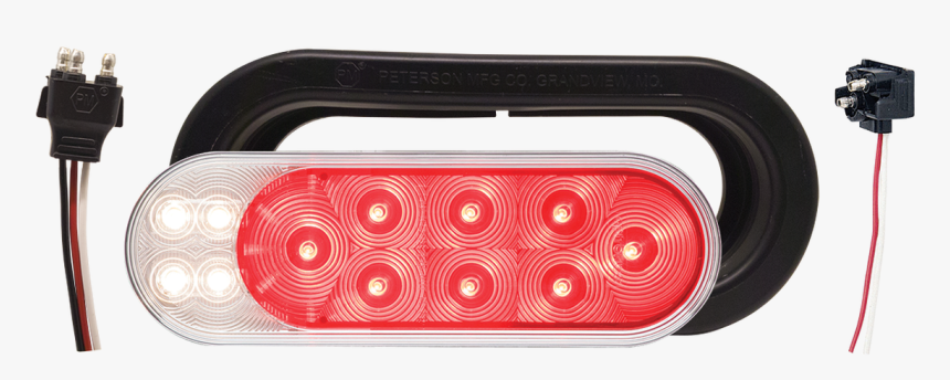 Stl211xkrbp Oval Sealed Led Stop/turn/tail With Clear - Light, HD Png Download