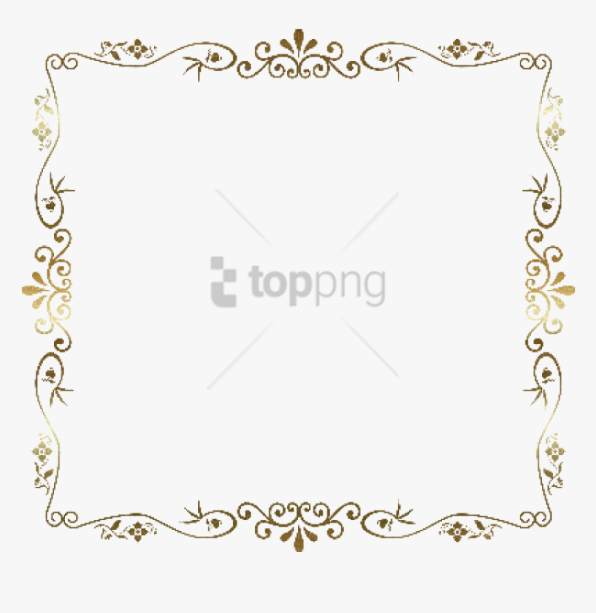 Transparent Dog Bone Clip Art - Floral Decorative Frame Border, HD Png Download