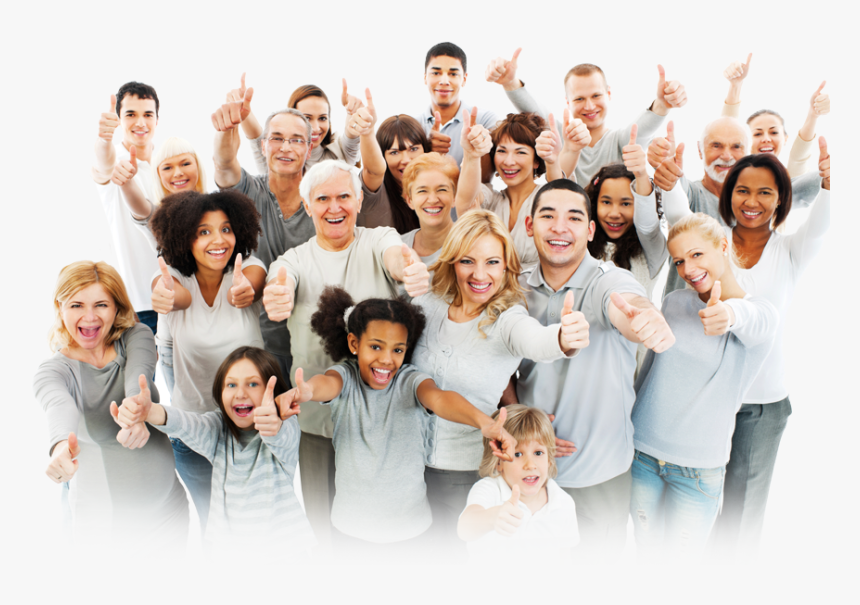 Group Of People Giving Thumbs Up , Png Download, Transparent Png