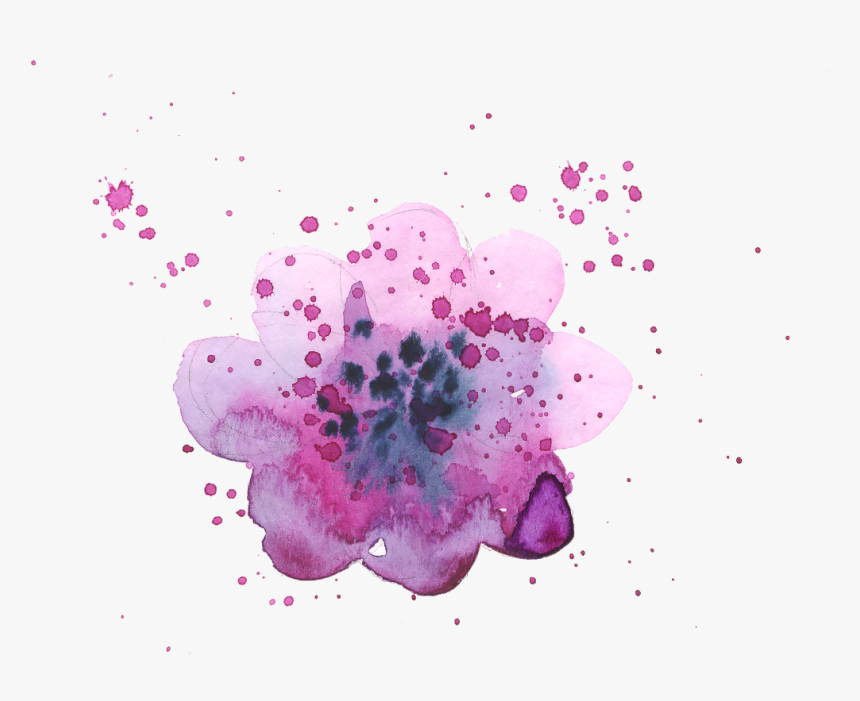 #freetoedit #ftestickers #flower #watercolor #purple - Orchid, HD Png Download
