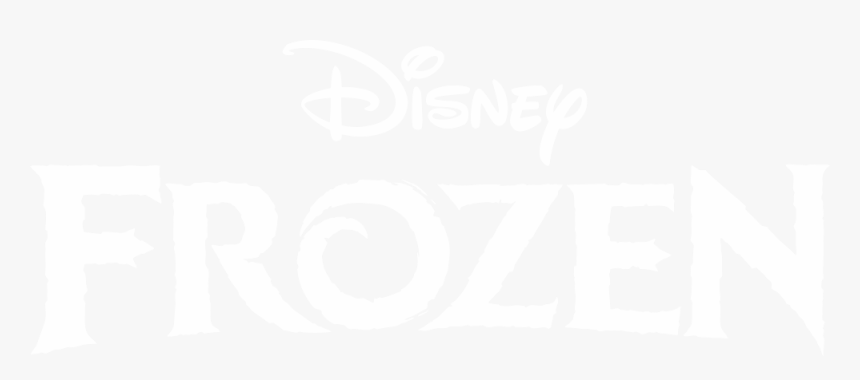 Logo Frozen Fundo Escuro Logotipo - White Disney Frozen Logo, HD Png Download