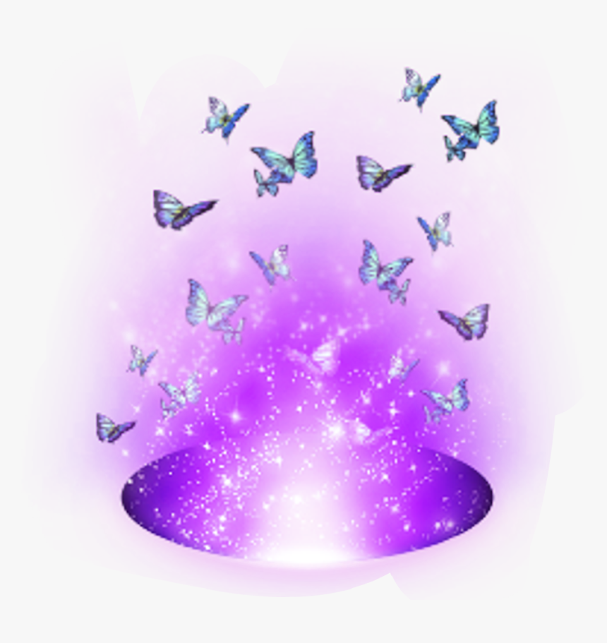 #beauty #magic #magia #purple #butterflies #celeste - Papilio, HD Png Download