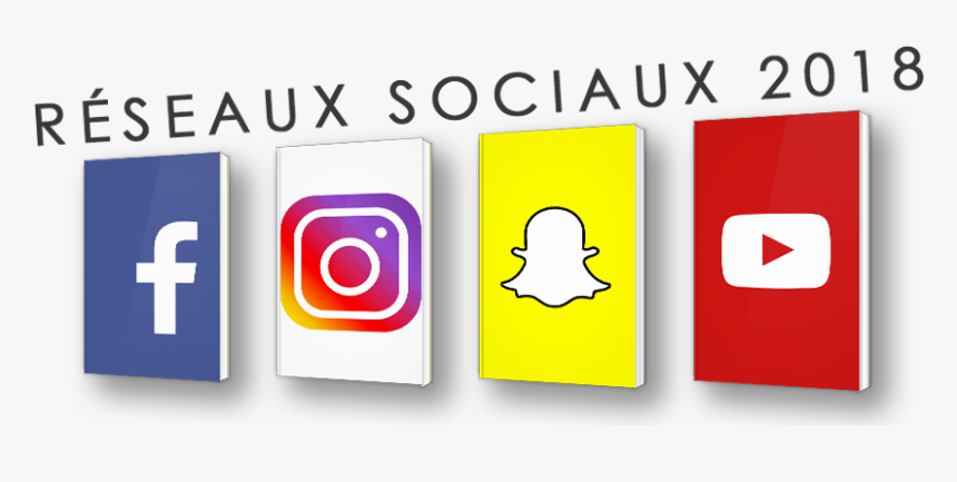 Les Réseaux Sociaux En 2018 - Graphic Design, HD Png Download