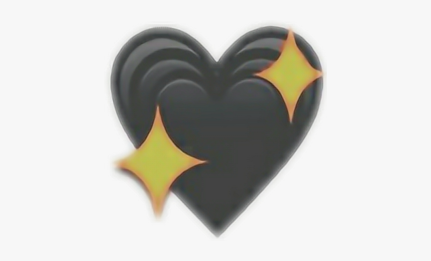 #heart #black #emoji - Heart, HD Png Download