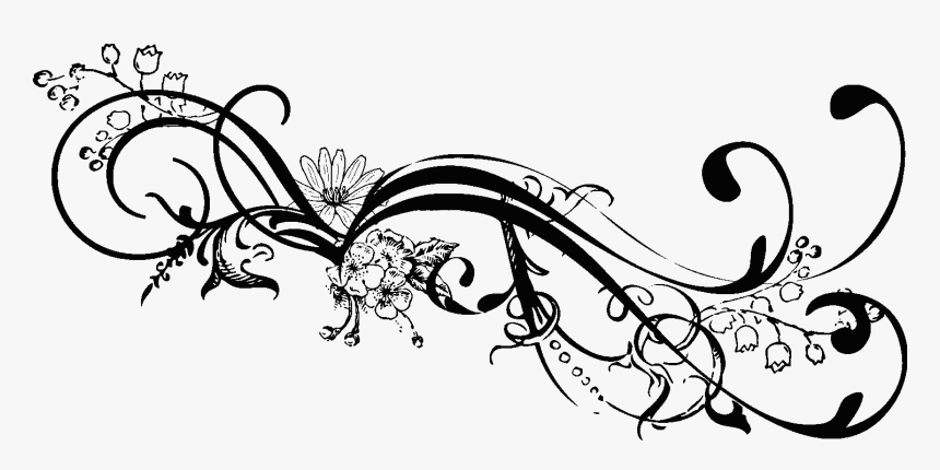 Transparent Swirls Black, HD Png Download