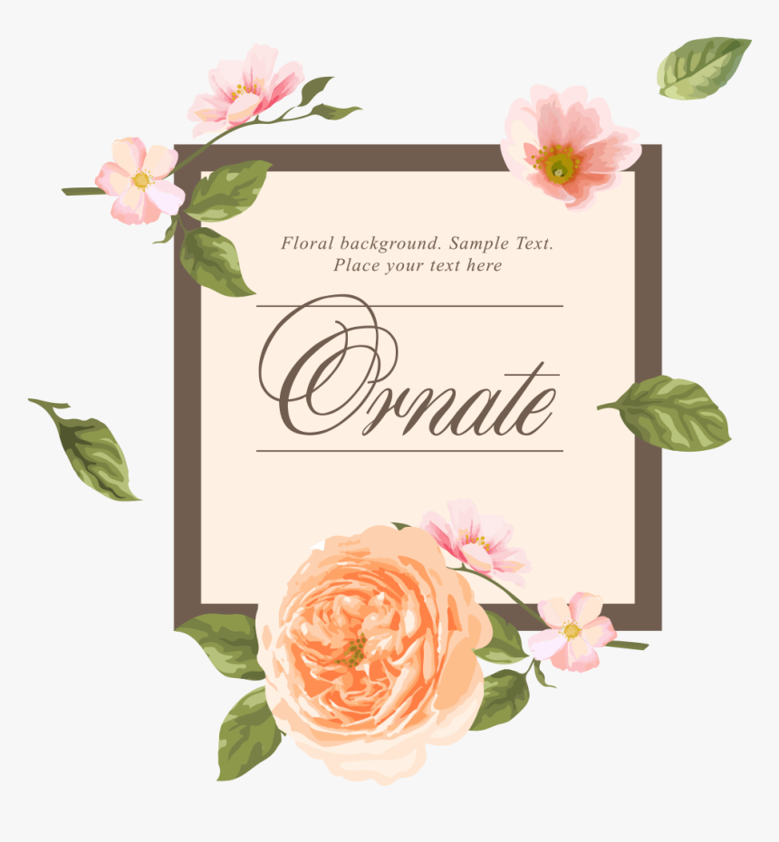 Clip Art Transparent Wedding Invitation Flower Euclidean - Wedding Invitation, HD Png Download