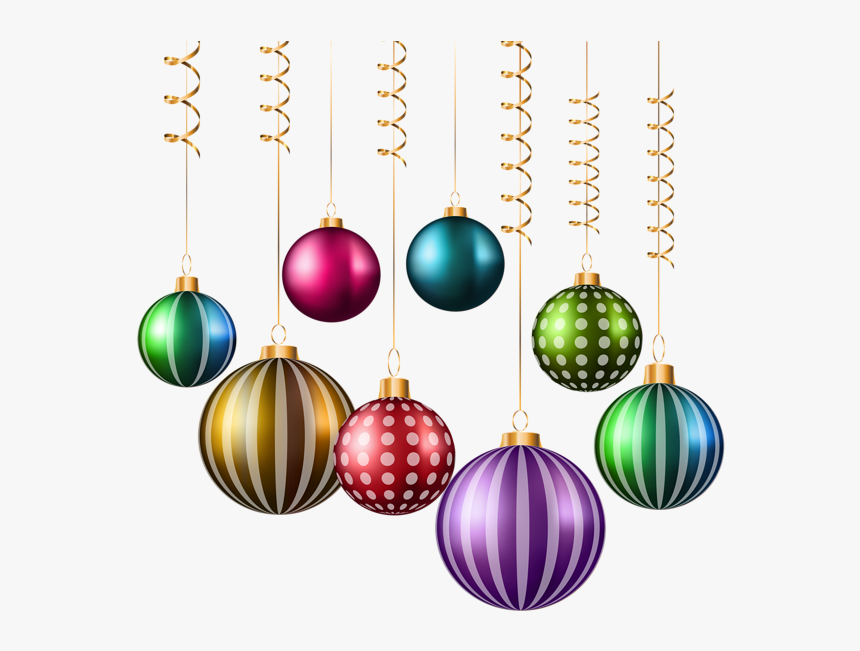 Christmas Hanging Ornaments Transparent, HD Png Download