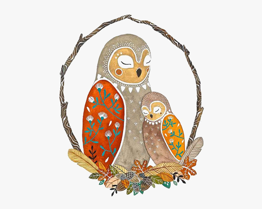 #boho #bohemian #feather #feathers #owl #freetoedit - Owl, HD Png Download