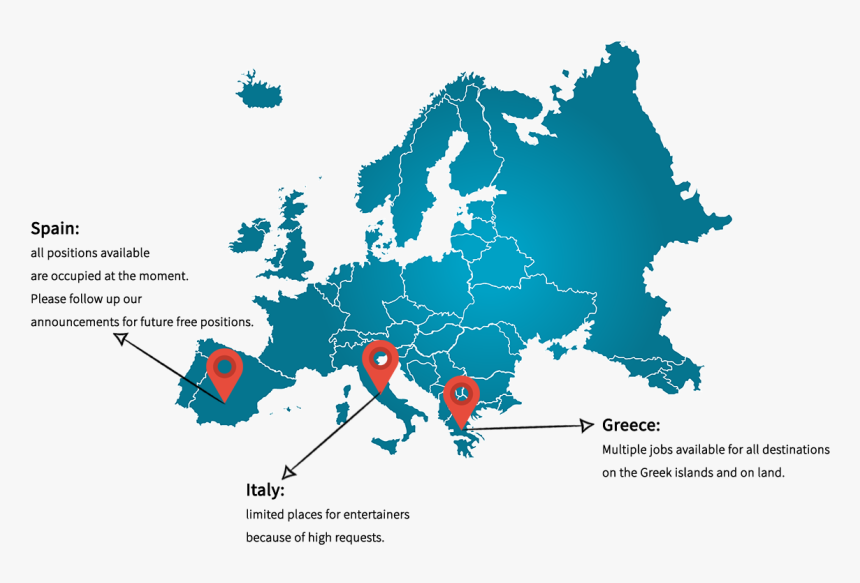 Transparent Greece Map Png - Europe Map With Borders And Names, Png Download