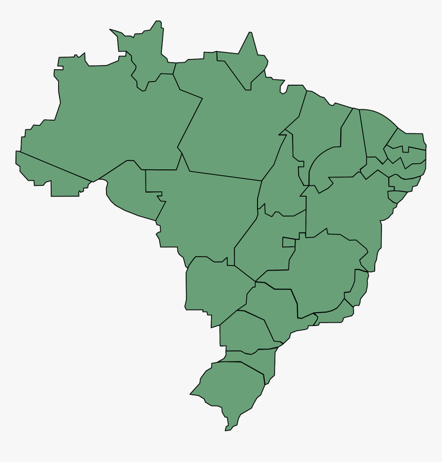 Brazil Map, HD Png Download
