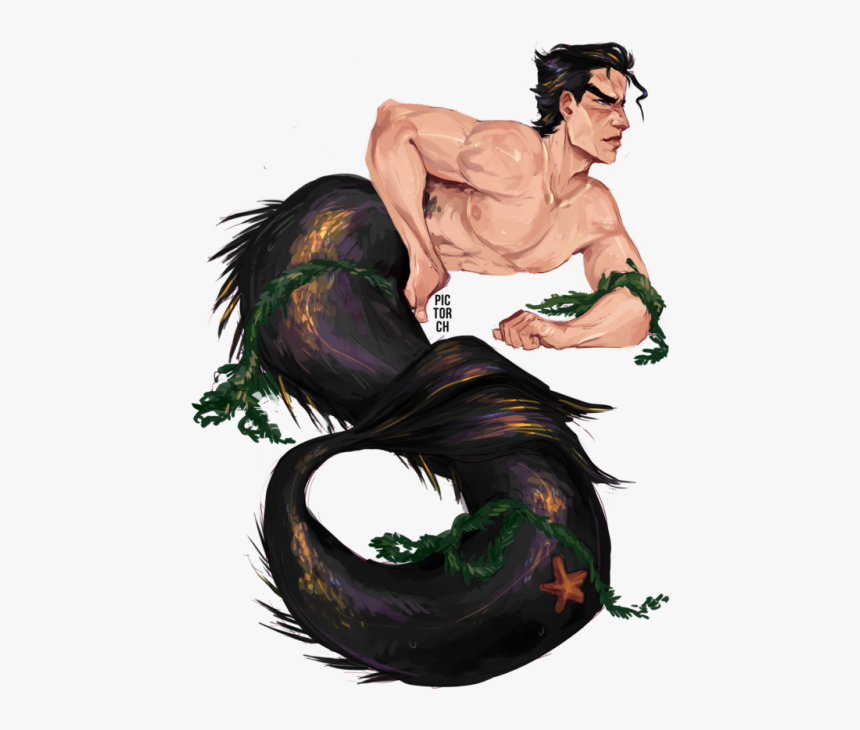 Hey, So This Fishboy Got Beached, And When I Tried - Illustration, HD Png Download