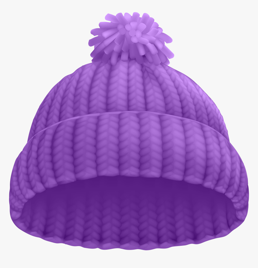 Purple Winter Hat Png Clip Art Image - Transparent Winter Hat Clipart, Png Download