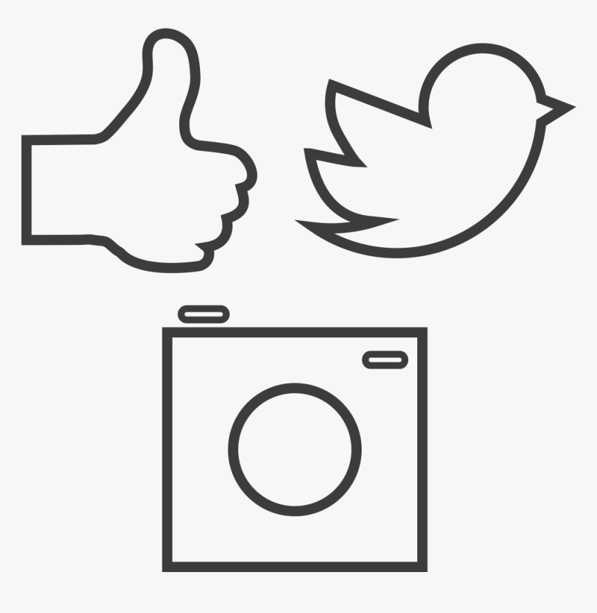 Social Media Marketing - Line Art, HD Png Download