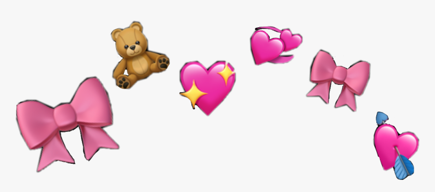 #heart #crown #emoji #cute #filter #freetoedit - Teddy Bear, HD Png Download