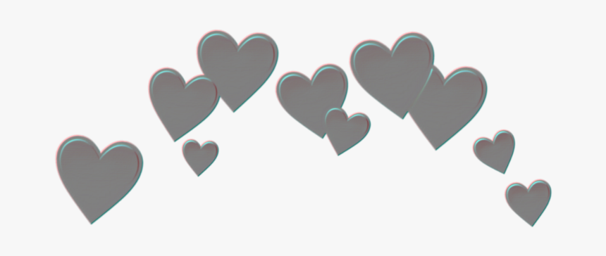 #kalp #red #spiral #aesthetic #crown #taç #grid #wings - Transparent Heart Crown Png, Png Download