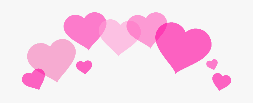 #heartcrown #heart #crown #pink #overlay #cute #pretty - Bts, HD Png Download