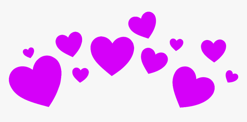 #heartcrown #hearts #purple #overlay #cute - Billie Eilish, HD Png Download