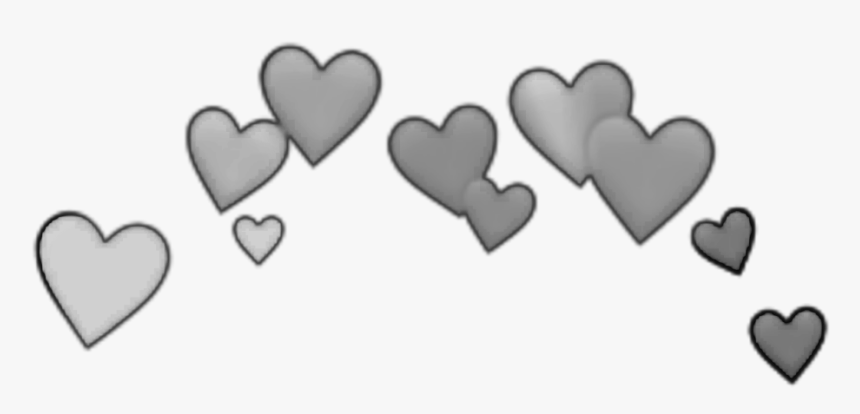 #freetoedit #crown #emoji #greyaesthetic #grey #aesthetic - Green Hearts Crown, HD Png Download