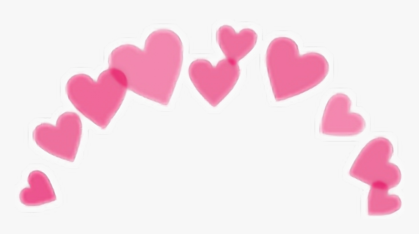 #love #crown #pink #beautiful #snapchat #cute #kawaii - Heart, HD Png Download