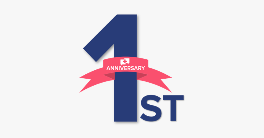 Transparent 1st Anniversary Png, Png Download