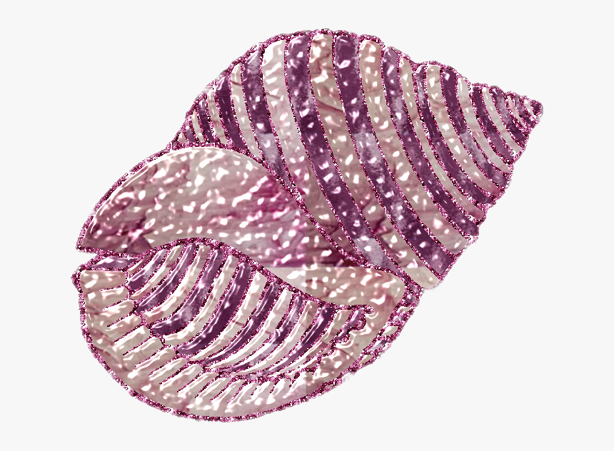 #conchshell #shell #glitter #ocean #seashell - Sea Shell Glitter Transparent Png, Png Download
