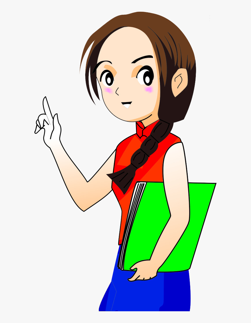 Royalty Free Library Drawing Teacher Female - Illustration, HD Png Download