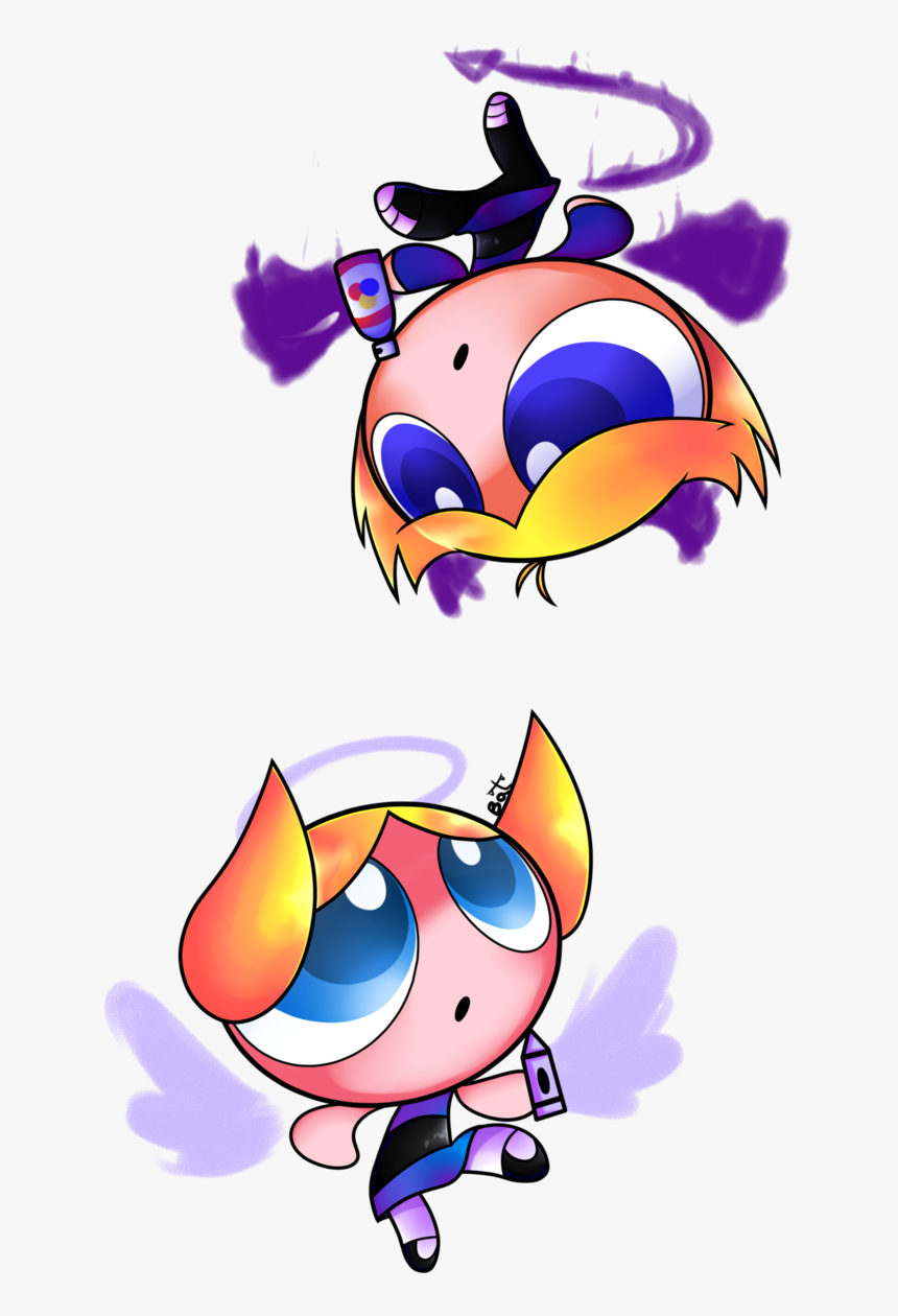 Free Clipart Baseball Angels - Speedpaint Bubbles And Boomer Angel And Demon, HD Png Download